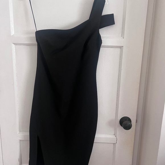 "Likely" Black Asymmetrical Evening Dress size 4 - Picture 1 of 6